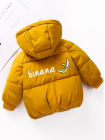 Модная детская горчичная курточка с надписью Binana